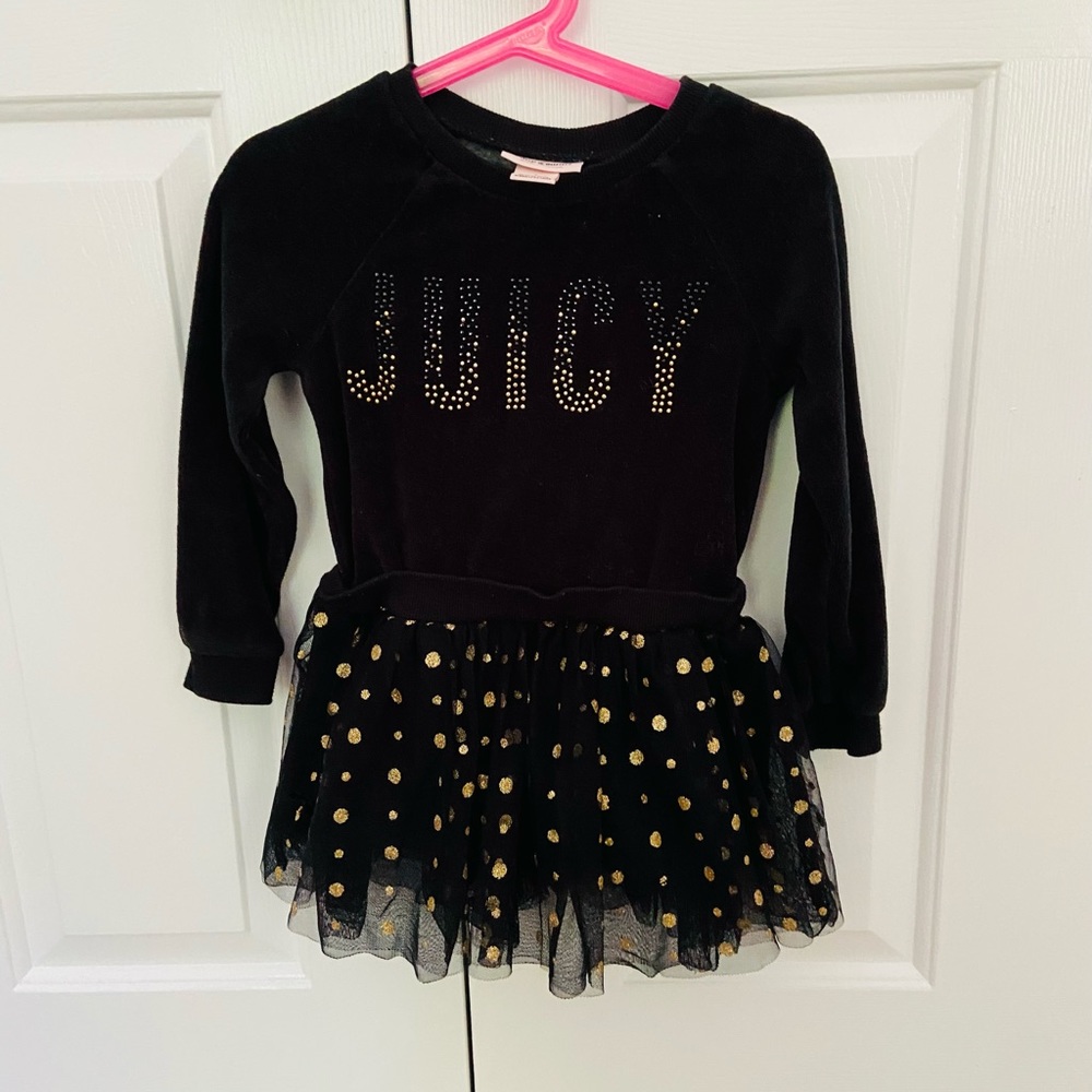 Juicy couture velvet layered dress